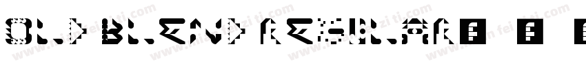 Old blend regular字体转换
